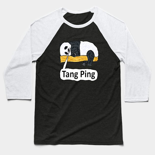 Tang Ping Baseball T-Shirt by Mark Ewbie